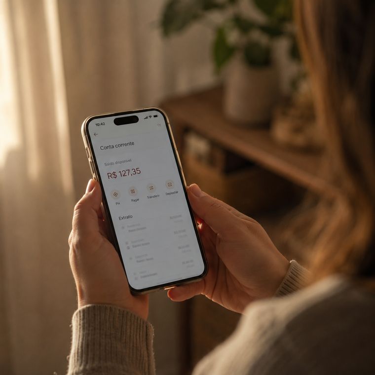 Abrir o app do banco e segurar a respiração.